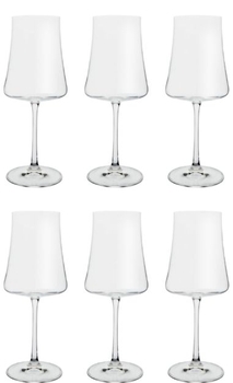 Conjunto 6 Taças de Cristal Ecológico Bohemia Xtra para Vinho Branco 360ml