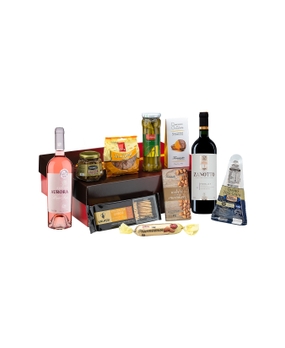 Caixa com Vinho Aurora Rosé e Vinho Zanotto Merlot