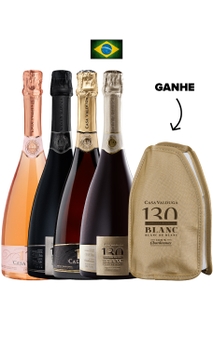 Combo Casa Valduga 130 anos (4 garrafas) + Cooler Térmico