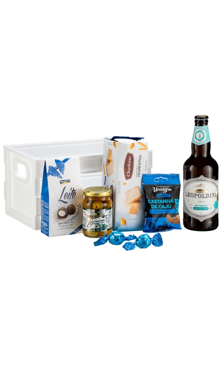Engradado com Cerveja Leopoldina Witbier