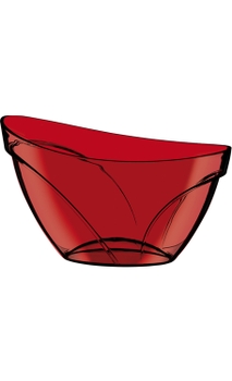 Champanheira Boccati Suprema para 5 garrafas (vermelha translúcida)