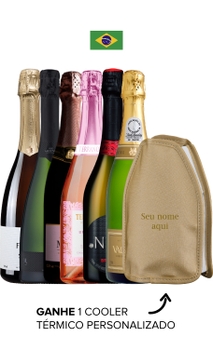 Combo Espumantes Brut Brasil (6 garrafas) + Cooler Térmico Boccati