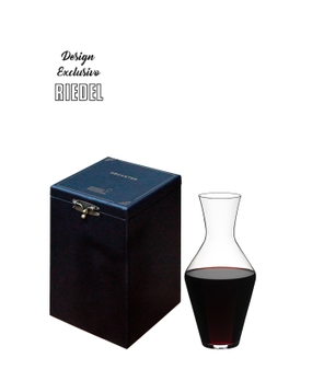 Decanter Riedel Veloce Caixa de Madeira revestida em courino 