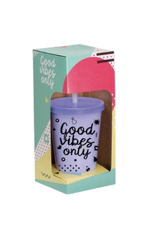 Copo Personalizado Boccati com tampa e canudo 670ml (lilás bebê)