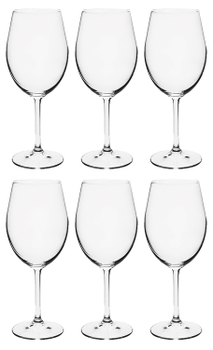 Conjunto 6 Taças de Cristal Titânio Bohemia para Vinho 580ml