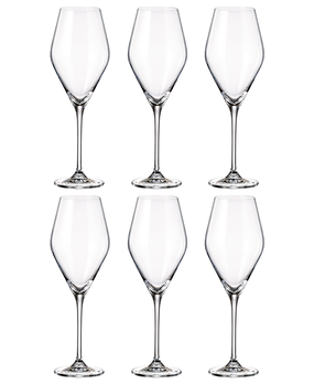 Conjunto 6 Taças de Cristal Ecológico Bohemia Loxia para Vinho 470ml