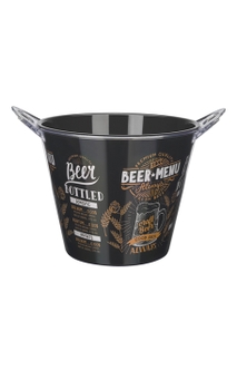 Balde Boccati Beer Duplo para 4 garrafas (preto)