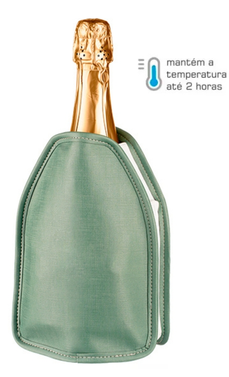 Cooler Térmico Boccati para vinhos e espumantes (verde oliva)