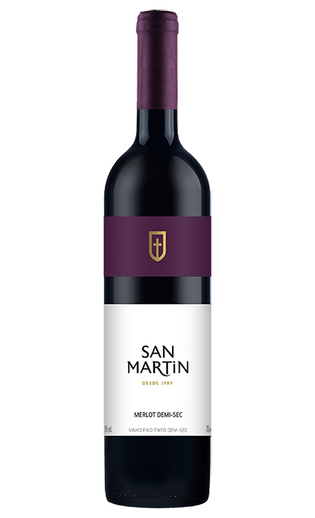 Vinho Panizzon San Martin Merlot Demi-Sec 