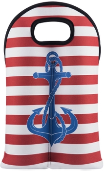 Porta Garrafa em Neoprene Boccati para 2 garrafas (Âncora)