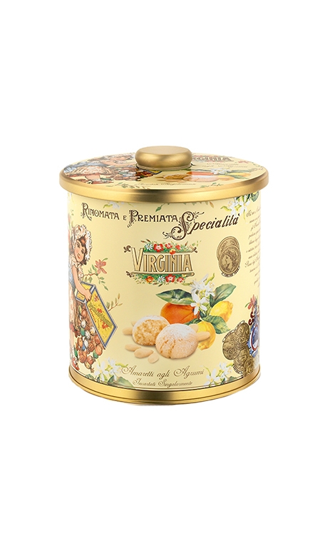 Biscoito Amaretti Virginia Limão Siciliano Lata 220g