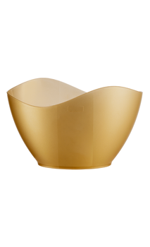 Champanheira Oval Ps Texturizada Dourada Marmorizada