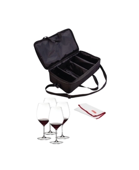 Maleta Degustação com 4 Taças (preta)