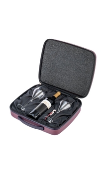 Maleta para 1 garrafa de vinho e 2 taças