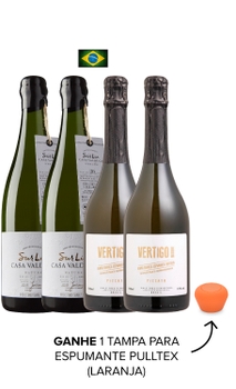 Combo Espumantes Sur Lie (4 garrafas) + Tampa Pulltex