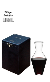 Decanter Riedel Veloce Caixa de Madeira revestida em courino 