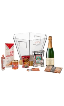 Champanheira Sextavada com Espumante Casa Valduga Arte Elegance Demi-Sec