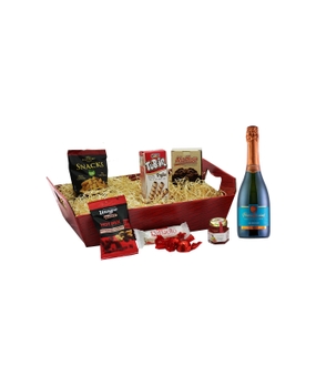 Bandeja com Espumante Aurora Procedências Brut Chardonnay