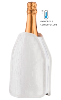 Cooler Térmico Boccati para vinhos e espumantes (branco crocodilo)