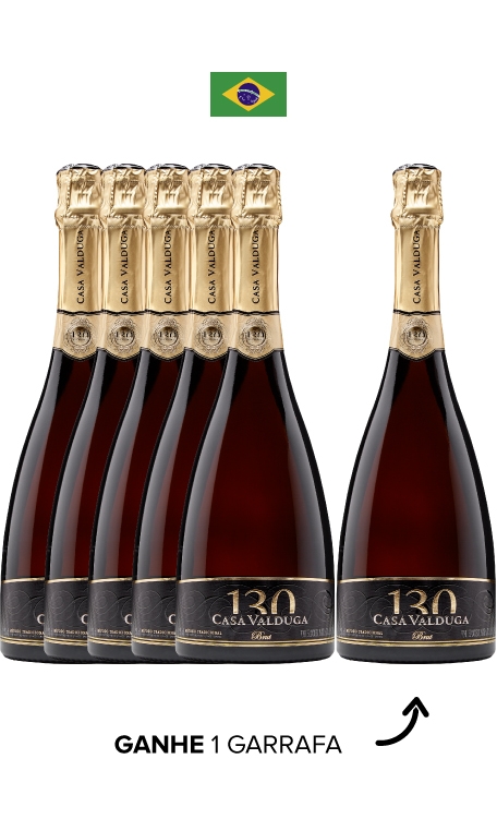 Combo Pague 5 Leve 6 Casa Valduga Brut 130 anos