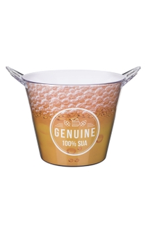 Balde Boccati Beer Duplo para 4 garrafas (branco)