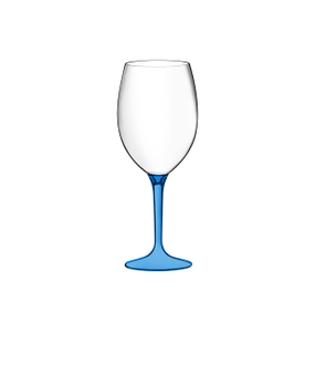 Taça Boccati Gala 560ml (haste azul translúcida)