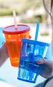 Copo Multiuso Boccati Tropical com tampa e canudo 670ml (verde neon)