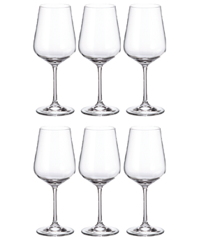 Conjunto 6 Taças de Cristal Ecológico Bohemia Strix para Vinho 450ml