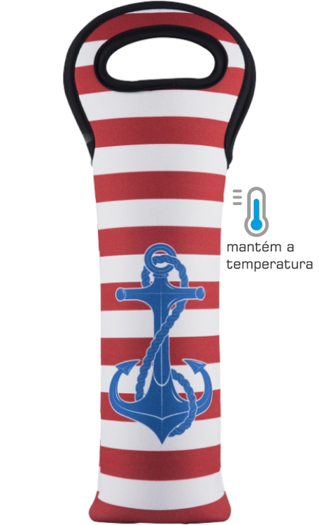 Porta Garrafa em Neoprene Boccati (Âncora)