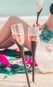 Taça Beach Boccati Espumante 210ml (haste rosa pink)