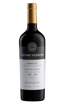 Vinho Caetano Vicentino Merlot Blend de Safras 750ml