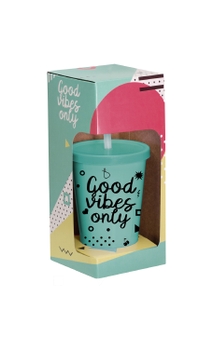 Copo Personalizado Boccati com tampa e canudo 670ml (verde bebê)