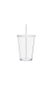 Copo Multiuso Boccati 670ml com tampa e canudo (transparente)