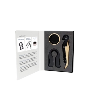 Kit Sommelier Caixa Livro Koala (madeira print)