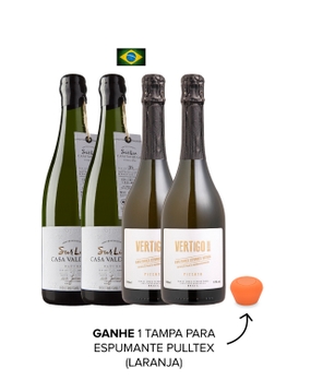 Combo Espumantes Sur Lie (4 garrafas) + Tampa Pulltex