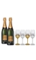 Kit 2 garrafas Chandon 750ml + Chandon Box com 4 Taças Exclusivas