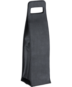 Maleta em Courino Boccati para 1 garrafa (preta)