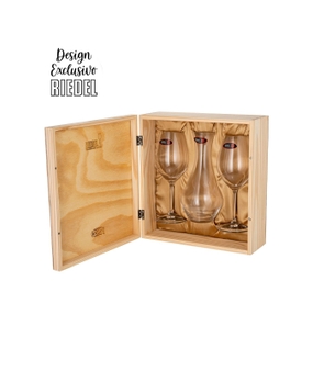 Kit Riedel Marie Jeanne com Decanter em Caixa de Madeira