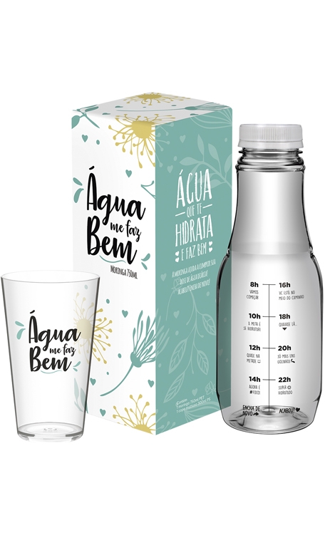 Caixa com Moringa e Copo (personalizada)