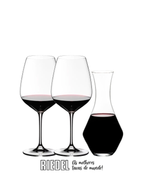 Conjunto Decanter + 2 Taças Riedel Heart to Heart