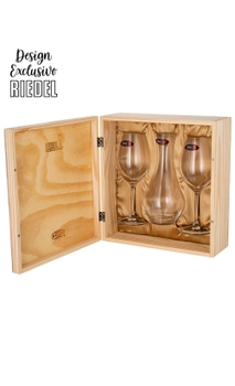 Kit Riedel Marie Jeanne com Decanter em Caixa de Madeira