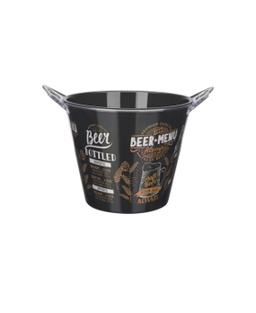 Balde Boccati Beer Duplo para 4 garrafas (preto)