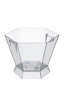 Champanheira Boccati Sextavada para 5 garrafas (transparente)