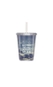 Copo Boccati Duplo 670ml com tampa e canudo (Frase)