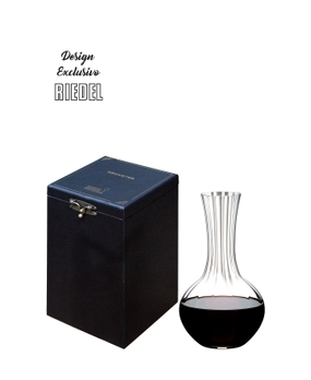 Decanter Riedel Performance Caixa de Madeira revestida em courino 