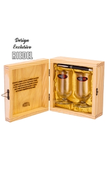 Kit Riedel Bar Whisky em Caixa de Madeira