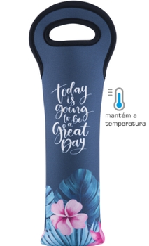 Porta Garrafa em Neoprene Boccati (Flores)