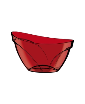 Champanheira Boccati Suprema para 5 garrafas (vermelha translúcida)