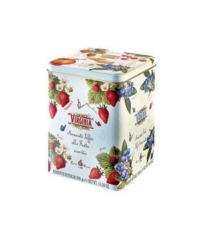 Biscoito Amaretti Virginia Frutas Vermelhas Lata 300g