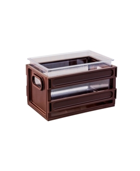 Balde Boccati Beer Engradado para 4 garrafas (marrom)